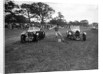 MG M type and Bugatti Type 43 taking part in the Bugatti Owners Club gymkhana, 5 July 1931 by Bill Brunell