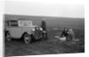 Three women having a picnic during a road test of a Triumph Scorpion, 1931 by Bill Brunell