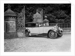 Kitty Brunell road testing a 1931 Delage D8, Wykehurst Place, Bolney, Sussex by Bill Brunell