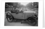 FA Thatcher behind the wheel of a 1929 Triumph Super Seven open four-seater by Bill Brunell