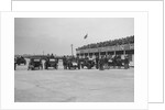 Cars competing in the BARC Daily Sketch Old Crocks Race, Brooklands, 1931 by Bill Brunell