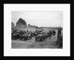 Cars on the starting grid for the Brighton & Hove Motor Club High Speed Trial, Brooklands, c1931 by Bill Brunell