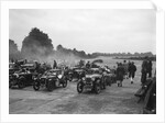 Cars on the starting grid for the Brighton & Hove Motor Club High Speed Trial, Brooklands, c1931 by Bill Brunell