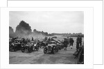 Cars on the starting grid for the Brighton & Hove Motor Club High Speed Trial, Brooklands, c1931 by Bill Brunell