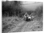 Sunbeam and sidecar competing in the Inter-Varsity Trial, November 1931 by Bill Brunell
