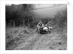 Sunbeam and sidecar competing in the Inter-Varsity Trial, November 1931 by Bill Brunell