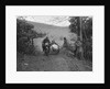 Norton and sidecar ridden by SL Grubb competing in the Inter-Varsity Trial, November 1931 by Bill Brunell