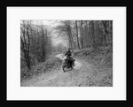 Motorcycle ridden by RD Quincy competing in the Inter-Varsity Trial, November 1931 by Bill Brunell