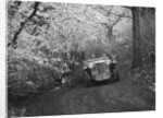 1936 MG TA of the Cream Cracker Team taking part in a motoring trial, late 1930s by Bill Brunell