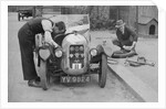 Working on the engine of E Martin's Austin Swallow at the North West London Motor Club Trial, 1929 by Bill Brunell