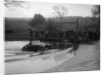 MG PA driving through a ford during a motoring trial, 1936 by Bill Brunell