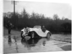 972 cc Singer Le Mans driving through a ford during a motoring trial, 1936 by Bill Brunell