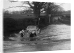 972 cc Singer Le Mans driving through a ford during a motoring trial, 1936 by Bill Brunell