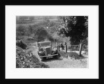 1934 Singer saloon taking part in a West Hants Light Car Club Trial, Ibberton Hill, Dorset, 1930s by Bill Brunell