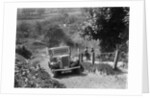 1934 Singer saloon taking part in a West Hants Light Car Club Trial, Ibberton Hill, Dorset, 1930s by Bill Brunell