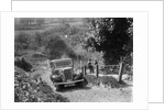 1934 Singer saloon taking part in a West Hants Light Car Club Trial, Ibberton Hill, Dorset, 1930s by Bill Brunell