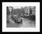 Riley Brooklands outside the Stonor Arms Hotel, Henley-on-Thames, Inter-Varsity Trial, 1930 by Bill Brunell