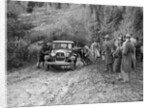 KHL Seaton's Ford Model A saloon receiving a push in the Inter-Varsity Trial, 1930 by Bill Brunell