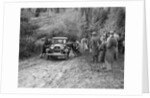 KHL Seaton's Ford Model A saloon receiving a push in the Inter-Varsity Trial, 1930 by Bill Brunell