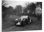 Singer of L Sandford at the Sunbac Colmore Trial, near Winchcombe, Gloucestershire, 1934 by Bill Brunell