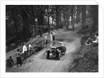 Morris Minor taking part in the B&HMC Brighton-Beer Trial, Fingle Bridge Hill, Devon, 1934 by Bill Brunell