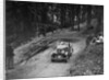 Triumph open tourer taking part in the B&HMC Brighton-Beer Trial, Fingle Bridge Hill, Devon, 1934 by Bill Brunell