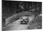 Triumph open tourer taking part in the B&HMC Brighton-Beer Trial, Fingle Bridge Hill, Devon, 1934 by Bill Brunell