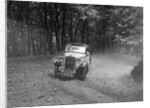 Singer coupe competing in the B&HMC Brighton-Beer Trial, Fingle Bridge Hill, Devon, 1934 by Bill Brunell