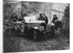 Morris or MG 14/28 of MH Fortlage receiving a push in the JCC Lynton Trial, 1932 by Bill Brunell