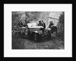 Morris or MG 14/28 of MH Fortlage receiving a push in the JCC Lynton Trial, 1932 by Bill Brunell
