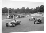 Riley of PW Maclure and ERAs of Raymond Mays and AC Dobson, Imperial Trophy, Crystal Palace, 1939 by Bill Brunell