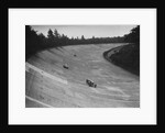 Frazer-Nash and Frazer-Nash BMW racing on the banking at Brooklands, 1938 or 1939 by Bill Brunell