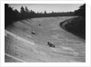 Frazer-Nash and Frazer-Nash BMW racing on the banking at Brooklands, 1938 or 1939 by Bill Brunell