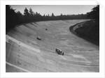Frazer-Nash and Frazer-Nash BMW racing on the banking at Brooklands, 1938 or 1939 by Bill Brunell