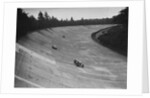 Frazer-Nash and Frazer-Nash BMW racing on the banking at Brooklands, 1938 or 1939 by Bill Brunell