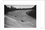 Frazer-Nash and Frazer-Nash BMW racing on the banking at Brooklands, 1938 or 1939 by Bill Brunell
