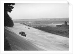 Talbot 95 Special of GA Wooding racing on the banking at Brooklands, 1938 or 1939 by Bill Brunell