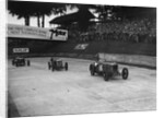Frazer-Nash, MG and HRG racing at Brooklands, 1938 or 1939 by Bill Brunell