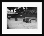 Frazer-Nash, MG and HRG racing at Brooklands, 1938 or 1939 by Bill Brunell