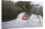 Rover Metro driving through floods at Beaulieu 2008 by Unknown