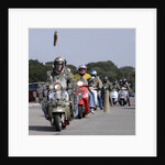 Group of Mods on their Scooters at Mudeford 2008 by Unknown