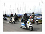 Group of Mods on their Scooters at Mudeford 2008 by Unknown