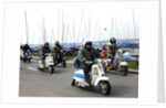 Group of Mods on their Scooters at Mudeford 2008 by Unknown