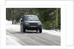 2001 Land Rover Freelander driving on icy road by Unknown