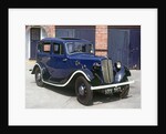 1938 Morris 8 with War time Headlamp blackout mask and whitewashed running board by Anonymous