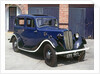 1938 Morris 8 with War time Headlamp blackout mask and whitewashed running board by Anonymous