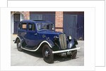 1938 Morris 8 with War time Headlamp blackout mask and whitewashed running board by Anonymous