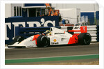 Ayrton Senna in the McLaren MP4-7 1992 British Grand Prix at Silverstone by Unknown