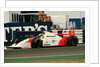 Ayrton Senna in the McLaren MP4-7 1992 British Grand Prix at Silverstone by Unknown