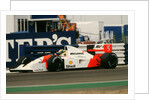 Ayrton Senna in the McLaren MP4-7 1992 British Grand Prix at Silverstone by Unknown
